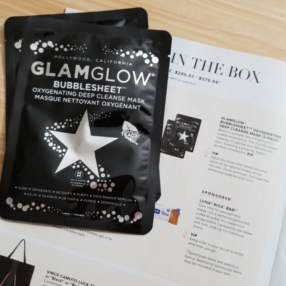 GLAMGLOW Bubblesheet Oxygenating Deep Cleanse Mask